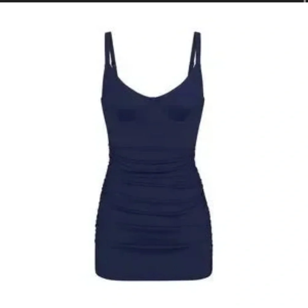 NWOT SKIMS Sculpting Swim Ruched One Piece in Midnight Navy